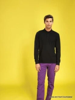 Asquith & Fox Men's Classic Fit Long Sleeved Polo