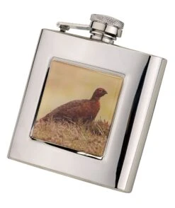 Bisley - 6 OZ Square Grouse Hip Flask -Outdoor Clothing Store bisley 6 oz square grouse hip flask 3 39210 p