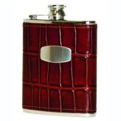 Bisley 6oz Brown Windsor Croc Finish Hip Flask -Outdoor Clothing Store bisley 6oz brown windsor croc finish hip flask 3 20878 p