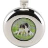 Bisley - Round Spaniels Hip Flask -Outdoor Clothing Store bisley round spaniels hip flask 39209 p
