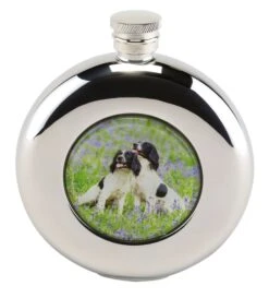 Bisley - Round Spaniels Hip Flask