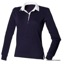 Front Row & Co Women's Long Sleeve Original Rugby Shirt -Outdoor Clothing Store front row co women s long sleeve original rugby shirt colour dusky pink size xl 16 4 99746 p