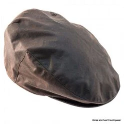 Heather Hats Buchanan Wax Flat Cap - Brown/Orange -Outdoor Clothing Store heather hats buchanan wax flat cap brown orange 4 72917 p