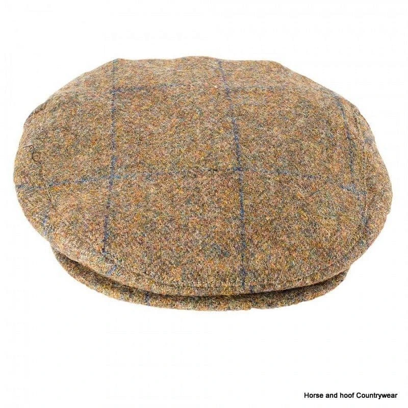 Heather Hats Chapman Shetland Tweed Cap - Navy Overcheck 5 Heather Hats Chapman Shetland Tweed Cap - Navy Overcheck - Image 3