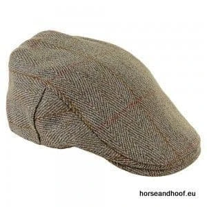 Heather Hats Fox Derby Tweed Flat Cap - Dark Green/Gold Stripe 7 Heather Hats Fox Derby Tweed Flat Cap - Dark Green/Gold Stripe - Image 5
