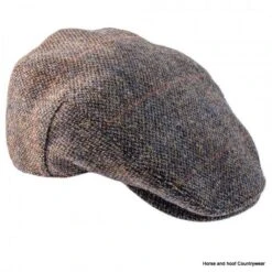 Heather Hats Highland Harris Tweed Flat Cap - Grey -Outdoor Clothing Store heather hats highland harris tweed flat cap grey 4 73060 p