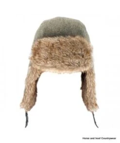 Heather Hats Kevern Derby Tweed Trapper Hat - Light Green