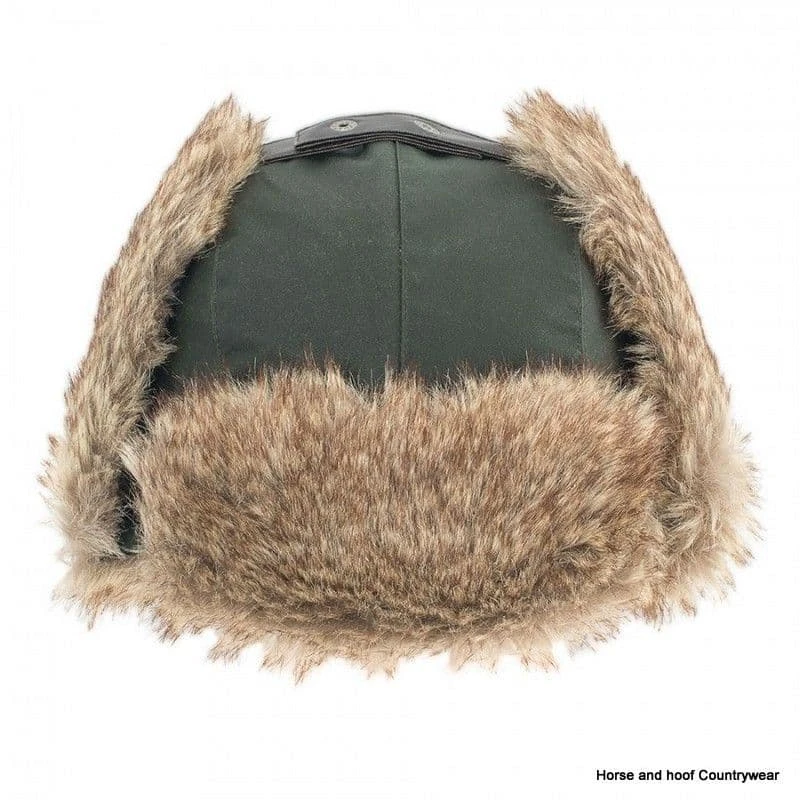 Heather Hats Loughrigg Wax Trapper Hat - Olive 5 Heather Hats Loughrigg Wax Trapper Hat - Olive - Image 3