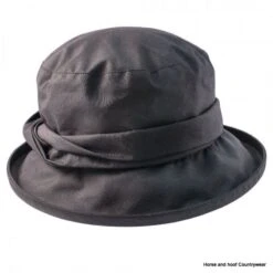 Heather Hats Ruby Ladies Wax Twist Hat - Black -Outdoor Clothing Store heather hats ruby ladies wax twist hat black 4 73298 p