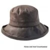 Heather Hats Violet Ladies Wax Downbrim Hat - Brown