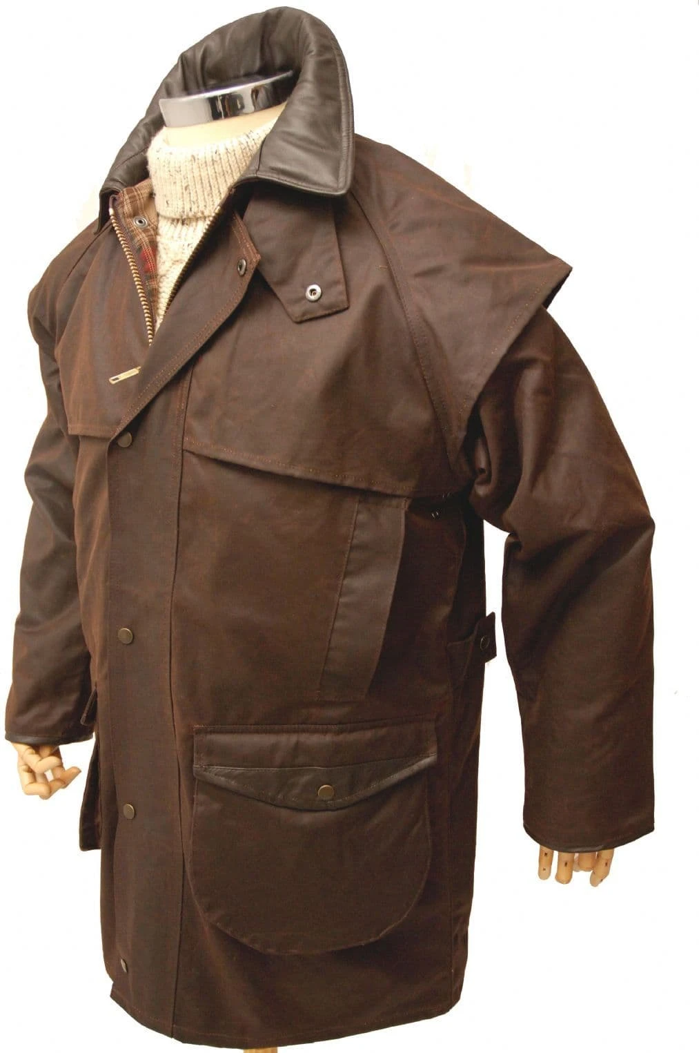 Hunter Outdoor Cumbrian Deluxe 3/4 Length Ladies Wax Jacket - Antique Brown 4 Hunter Outdoor Cumbrian Deluxe 3/4 Length Ladies Wax Jacket - Antique Brown - Image 2