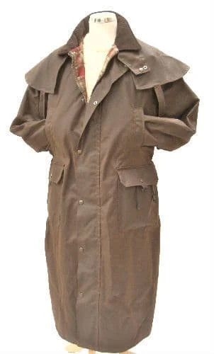 Hunter Outdoor Edinburgh Long Wax Cotton Coat - Antique Brown 7 Hunter Outdoor Edinburgh Long Wax Cotton Coat - Antique Brown - Image 5
