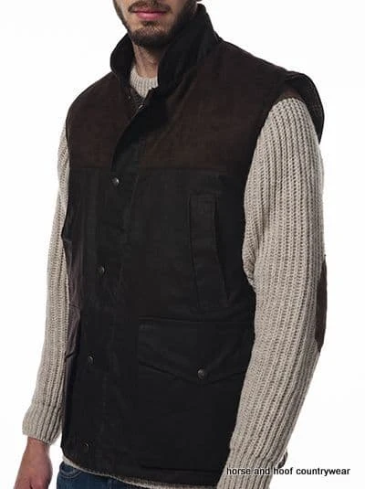 Hunter Outdoor Town & Country 100% Wax Cotton Shooting Gilet - Antique Brown 4 Hunter Outdoor Town & Country 100% Wax Cotton Shooting Gilet - Antique Brown - Image 2