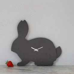RABBIT CLOCK WITH WAGGING TAIL
