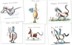 Silly Filly Cards (x6) Assorted -Outdoor Clothing Store silly filly cards x6 assorted 4 80340 p