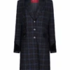 Welligogs Demelza Coat -Blue/Tan Check 1 Welligogs Demelza Coat -Blue/Tan Check -Outdoor Clothing Store welligogs demelza coat blue tan check 103904 p