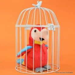 White Coated Metal Bird Cage -Outdoor Clothing Store white coated metal bird cage 4 80465 p